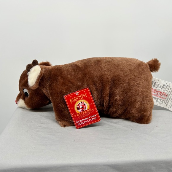 Rudolph The Red Nosed Reindeer 50th Anniversary Plush Toy Stuffed Animal 2014 - Picture 3 of 6